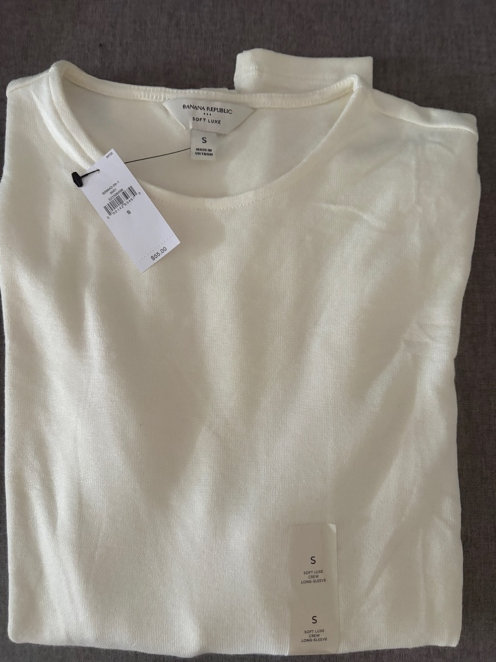 Crew neck long sleep top